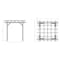 Highwood Usa Bodhi 8 x 8 Poly Outdoor Pergola Gazebo AD-PGLA0808-BKE - alternate 3